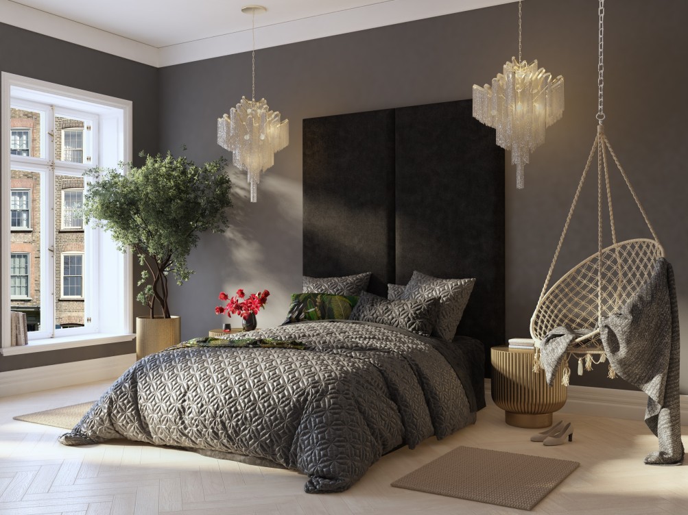 Laurence Llewelyn-Bowen 90cm x 210cm Large Upholstered Headboard wall panel