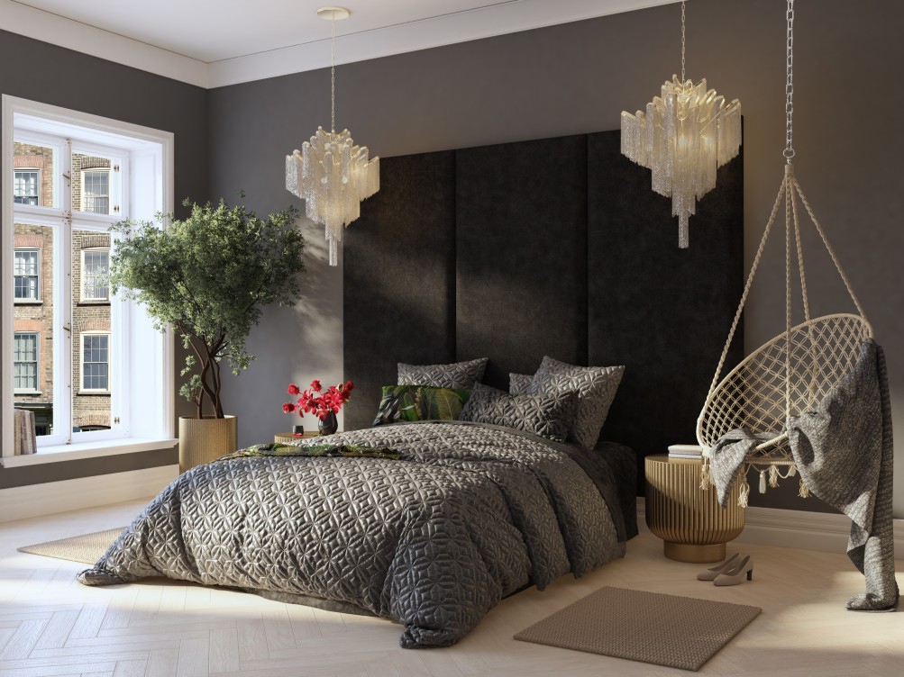 Laurence Llewelyn-Bowen 90cm x 210cm Large Upholstered Headboard wall panel