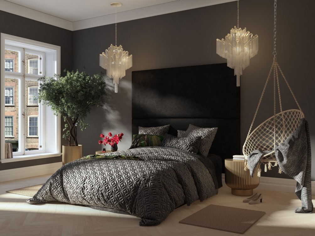 Laurence Llewelyn-Bowen 90cm x 210cm Large Upholstered Headboard wall panel