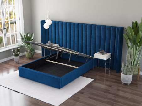 Aspire Grandeur Ottoman Bed With Oversize Wing Headboard