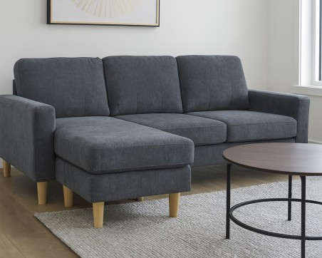 Pad Compact Corner Sofa with Reversible Chaise