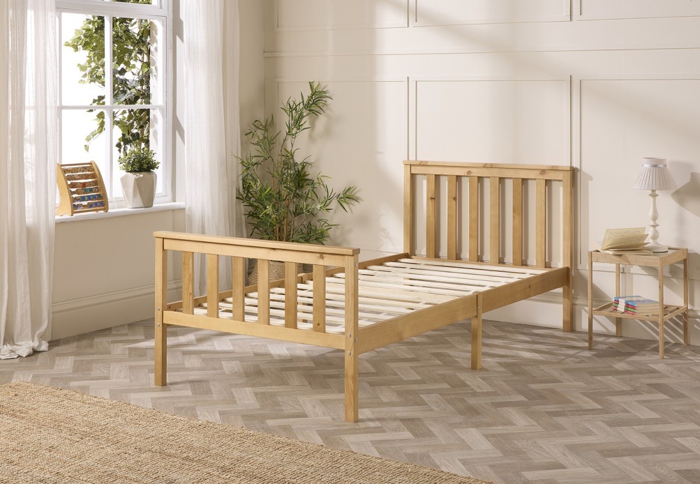 Atlantic Solid Wood Bed Frame | Single to Super King | Aspire