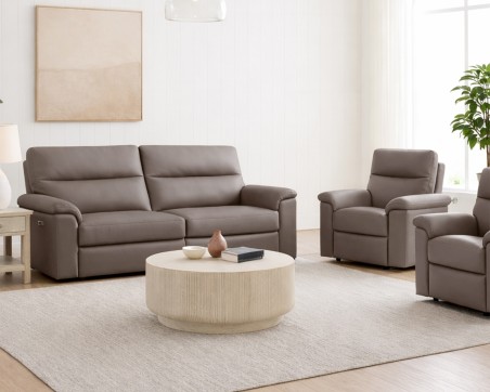 Aspire Corvan Real Leather Power Electric Recliner Collection
