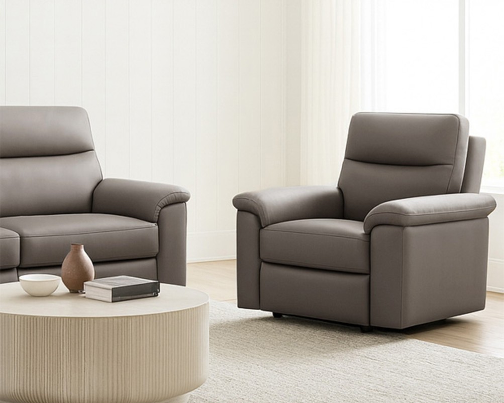 Aspire Corvan Real Leather Power Electric Recliner Collection