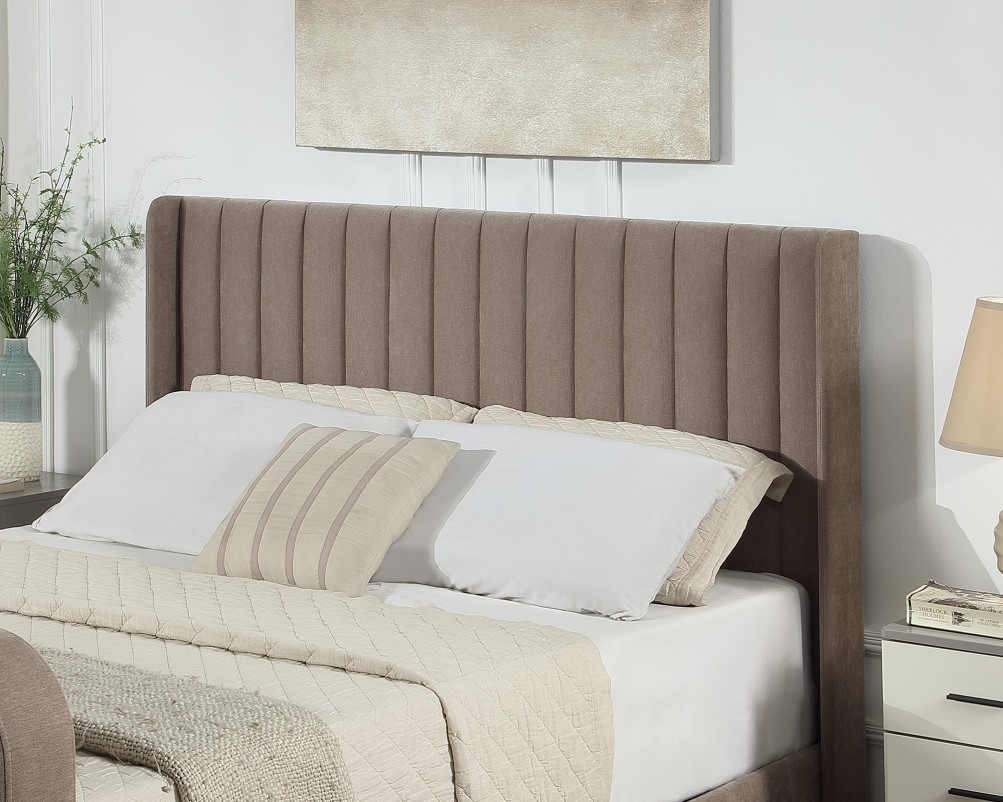 Kensington Wingback Chenille TV Bed with Ottoman Storage