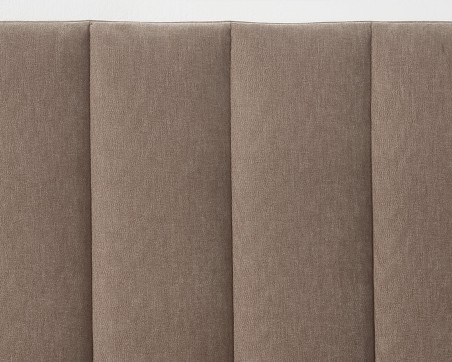 Cresta Curved Chenille TV Bed with Ottoman Storage