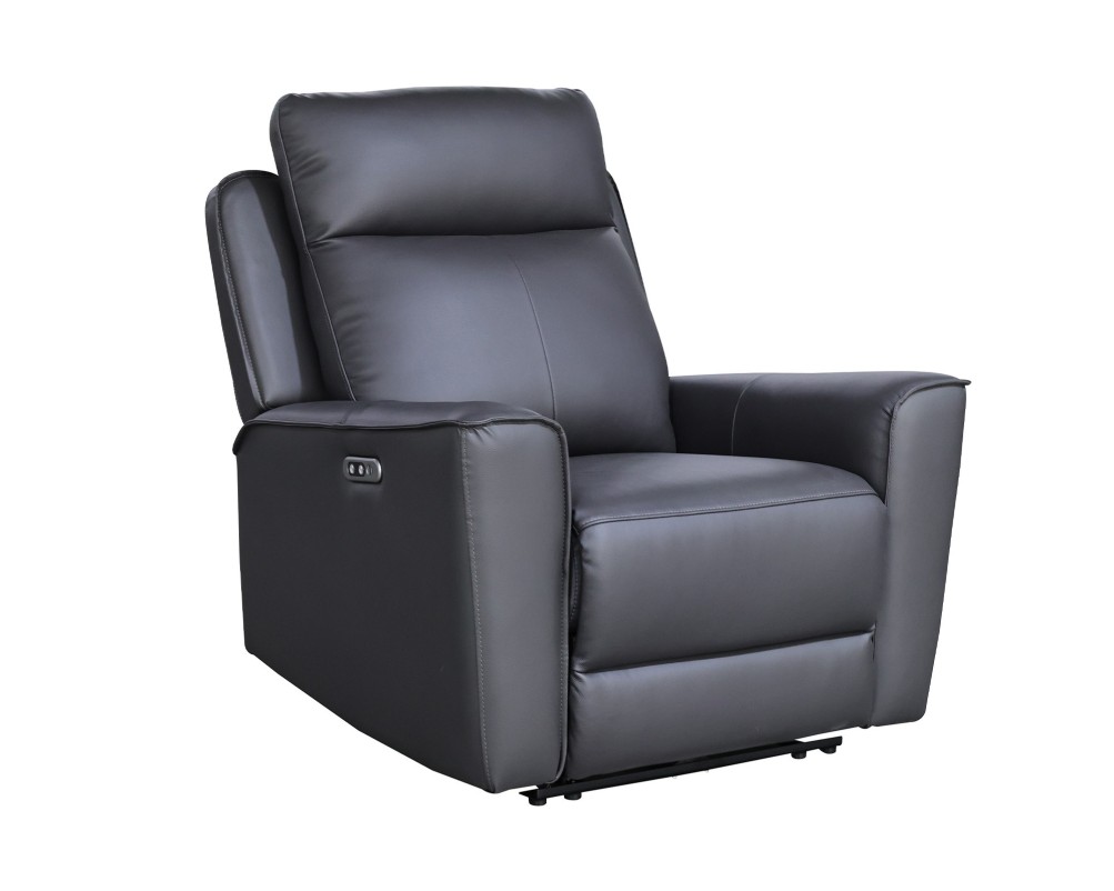 Elmhurst Real Leather Recliner Sofa Collection Power Recliner