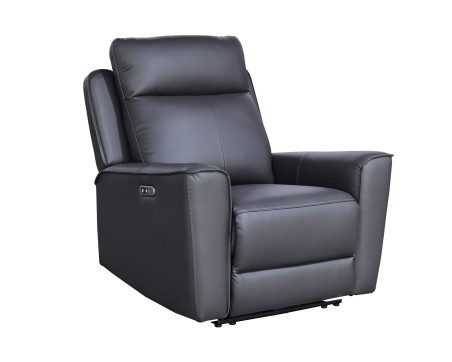Elmhurst Real Leather Recliner Sofa Collection Power Recliner