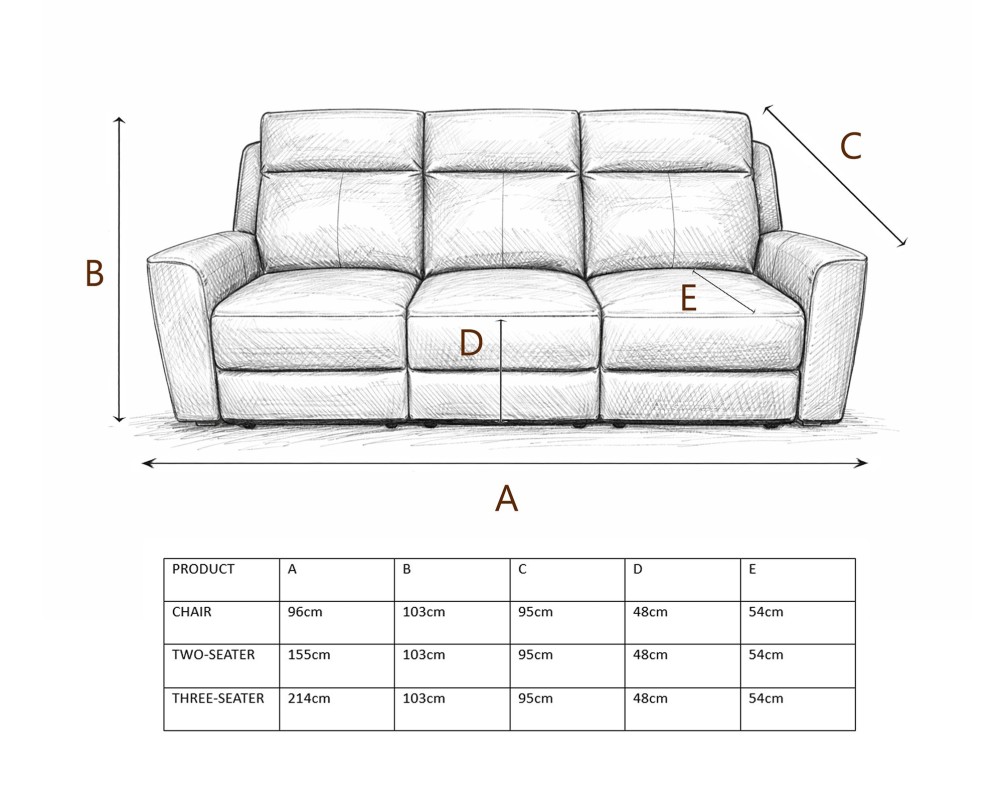 Elmhurst Real Leather Recliner Sofa Collection Power Recliner