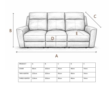 Elmhurst Real Leather Recliner Sofa Collection Power Recliner