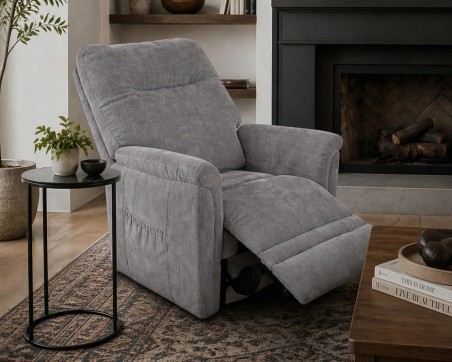 Dual Motor Rise & Recline Armchair in Leather or Fabric Upholstery