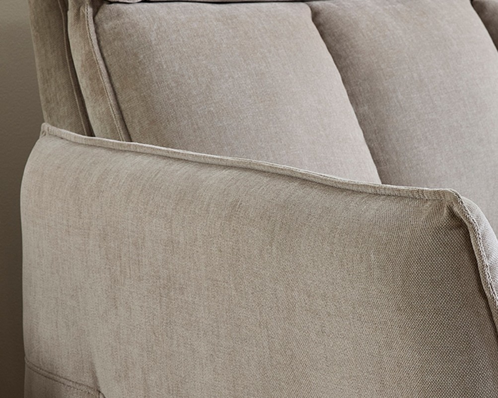 Aspire Riva Fabric Upholstered Power Recliner Sofa