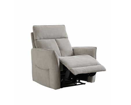 Aspire Riva Fabric Upholstered Power Recliner Sofa