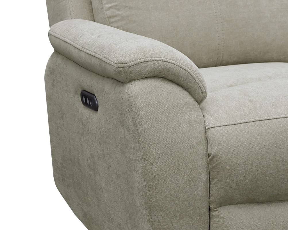 Kingsmere Power Reclining Sofa Collection in Real Leather or Chenille fabric