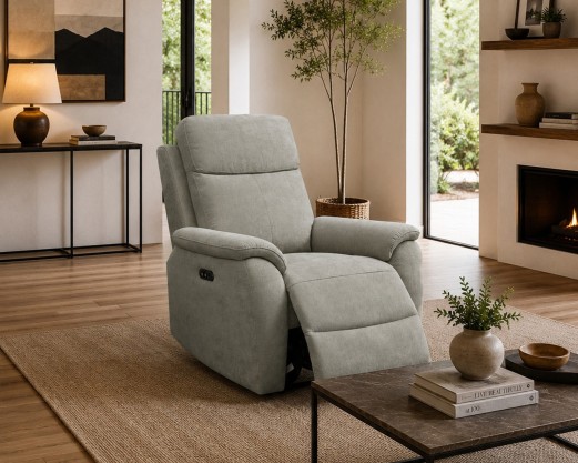 Kingsmere Power Reclining Sofa Collection in Real Leather or Chenille fabric 2