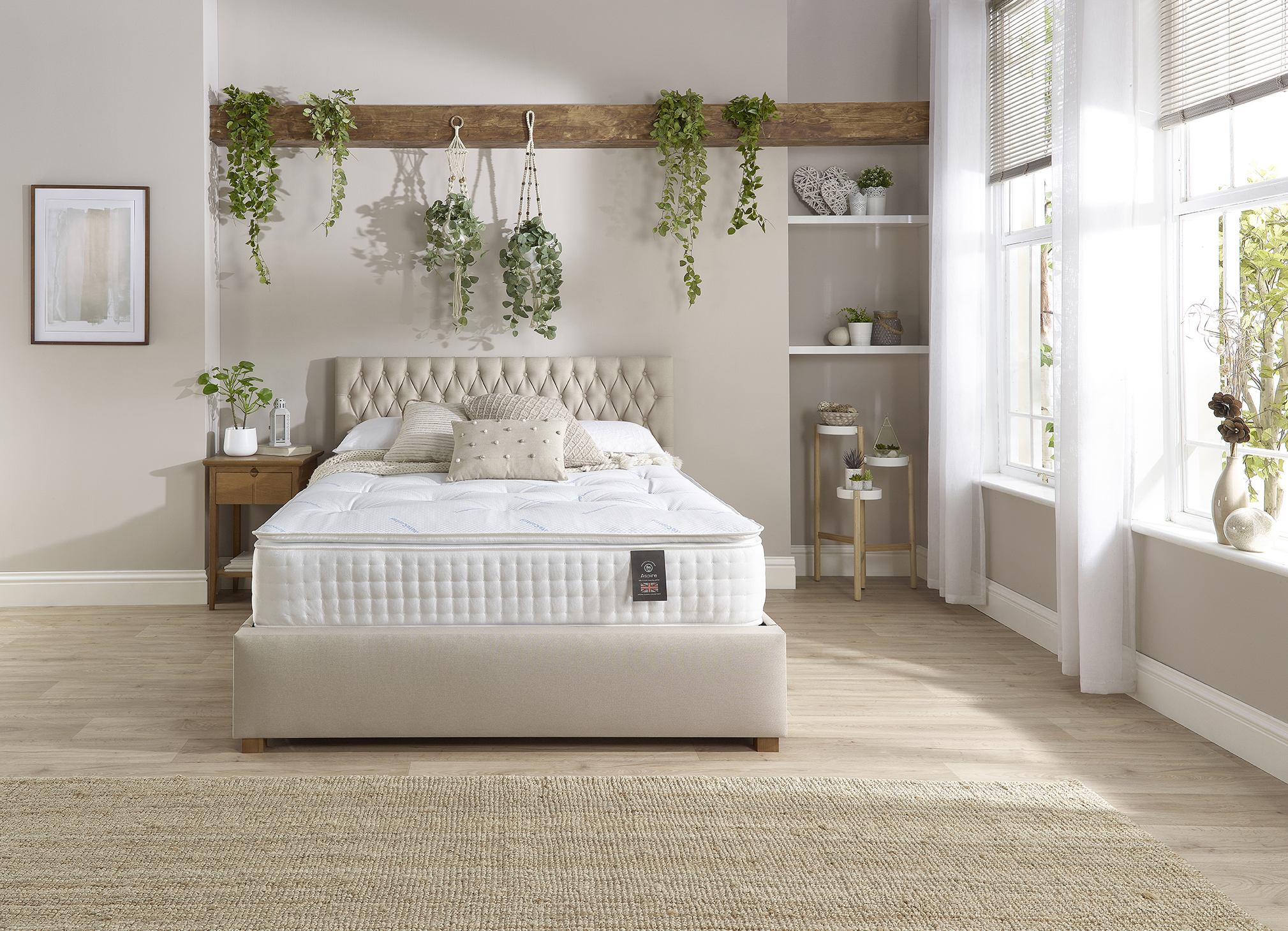Aspire 3000 Pocket Climate Cool Wool Pillowtop Mattress 2ft6 Small Single